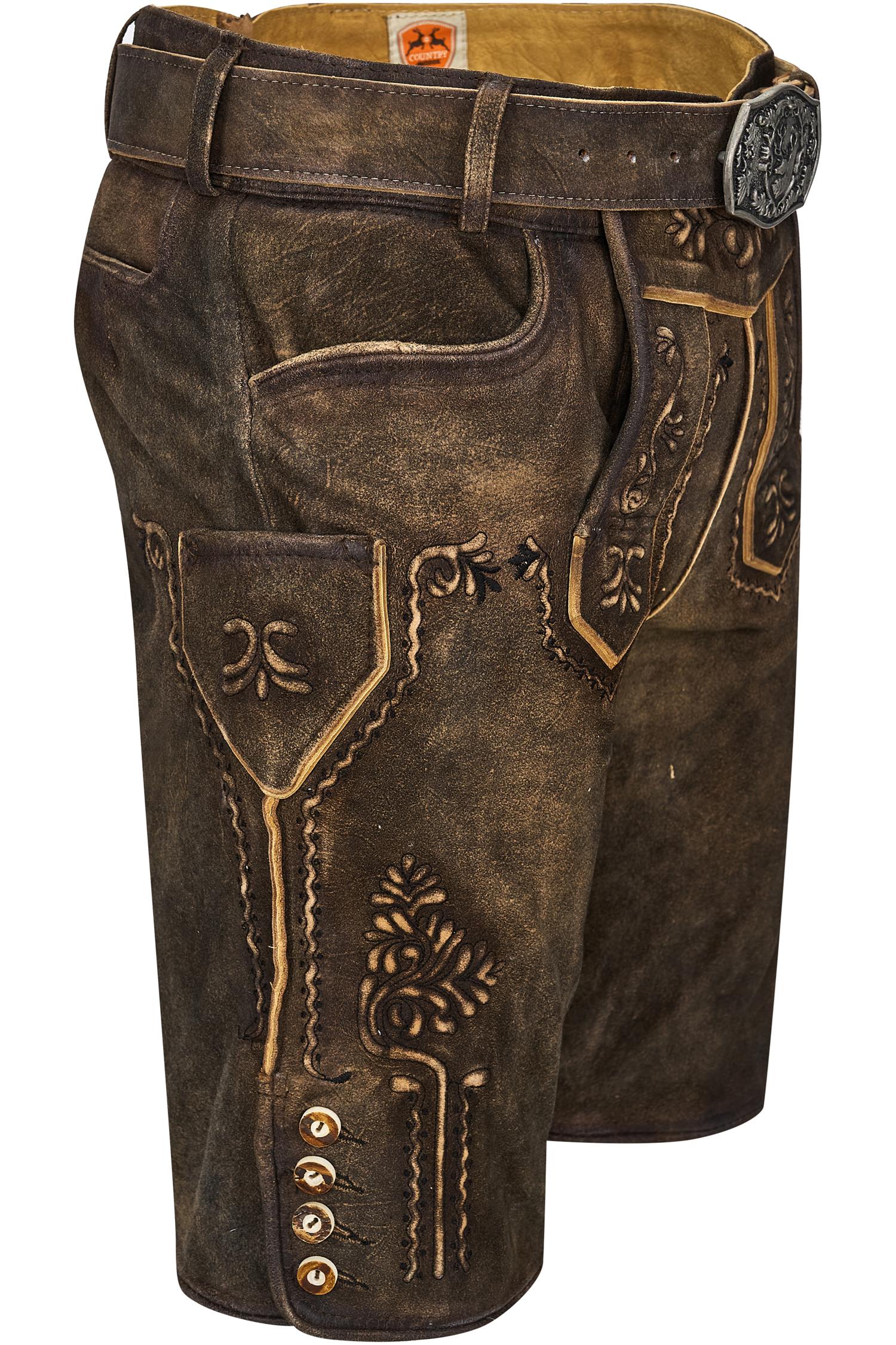 Dunkelbraune Lederhose Zugersee von Maddox